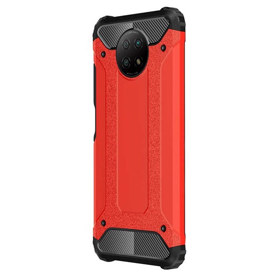 CaseUp Xiaomi Redmi Note 9 5G Kılıf Tank Kırmızı 2
